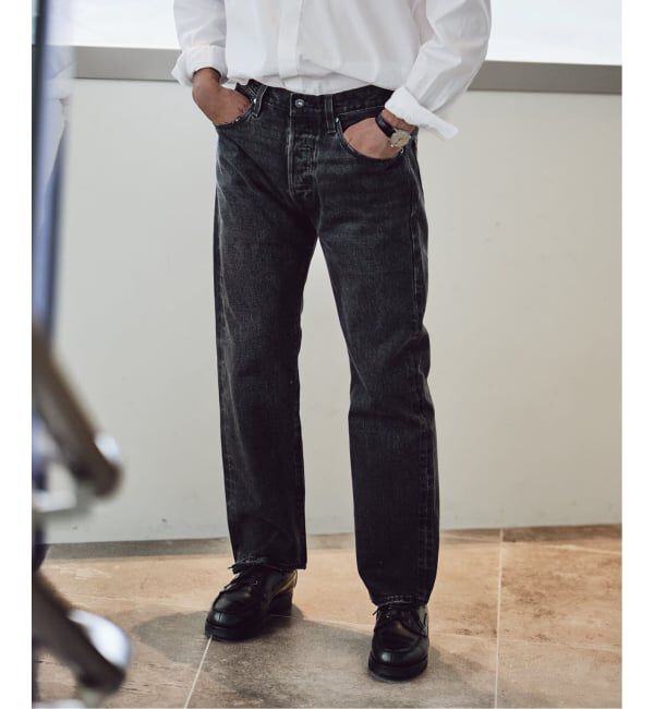 EDIFICE「《再予約》LEVI&rsquo;S(R)/リーバイス(R) 別注 BIG E 501(R) BLACK L28」|デニム|