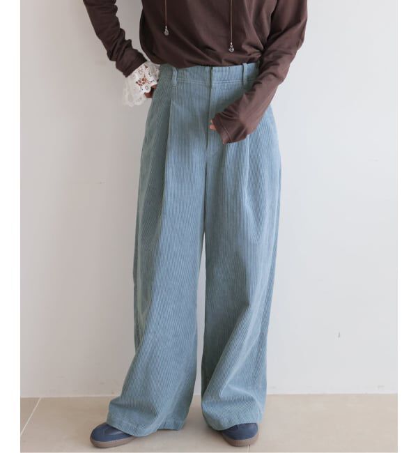 JOURNAL STANDARD relume「《追加2》ウォッシャブルコーデュロイタックワイドパンツ」|その他|