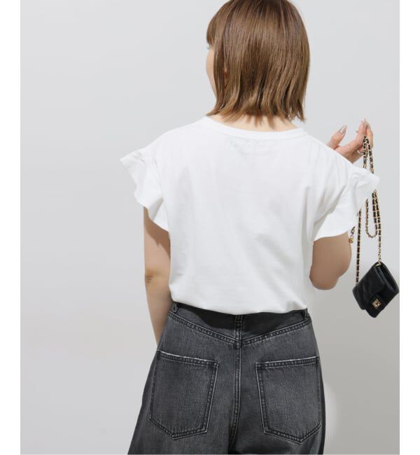 JOURNAL STANDARD relume「《WEB限定追加》フリルスリーブTシャツ」|Tシャツ・カットソー|