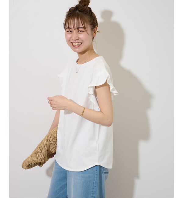 JOURNAL STANDARD relume「《WEB限定追加》フリルスリーブTシャツ」|Tシャツ・カットソー|