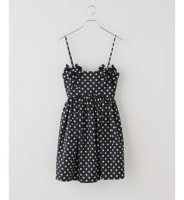 U by SPICK&SPAN「GANNI / ガニー Printed Double Satin Mini Strap Dr」|ワンピース|