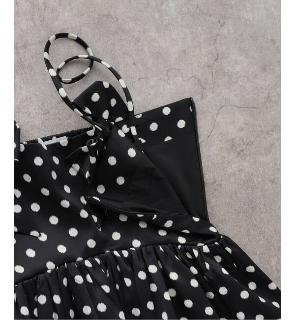 U by SPICK&SPAN「GANNI / ガニー Printed Double Satin Mini Strap Dr」|ワンピース|