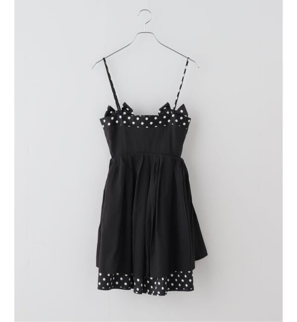 U by SPICK&SPAN「GANNI / ガニー Printed Double Satin Mini Strap Dr」|ワンピース|