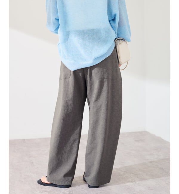 FRAMeWORK「撥水強撚PEアジャストパンツ」|スラックス|