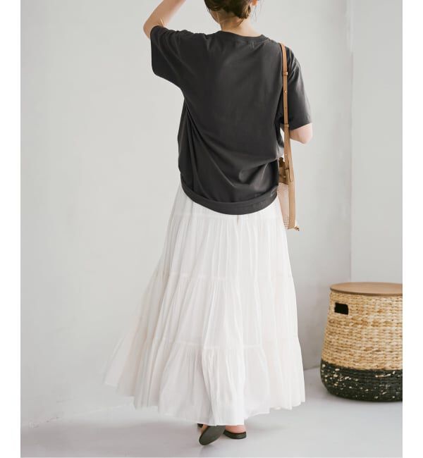 Spick and Span「HYU ギャザーティアードスカート」|スカート|