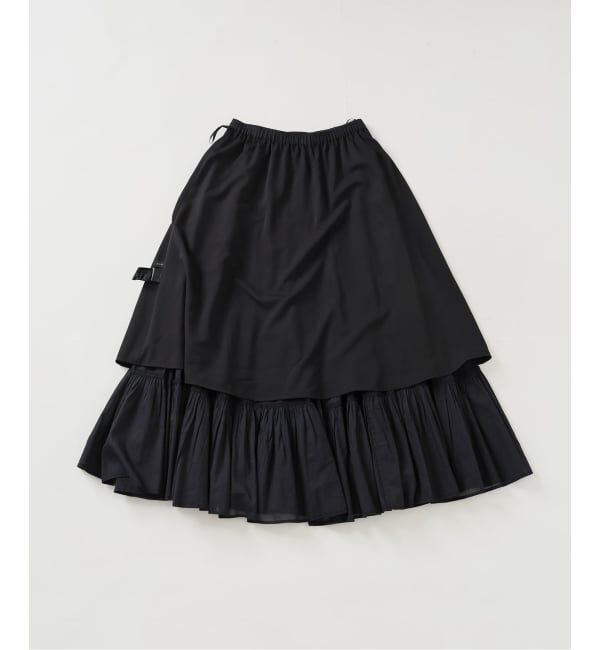 Spick and Span「HYU ギャザーティアードスカート」|スカート|