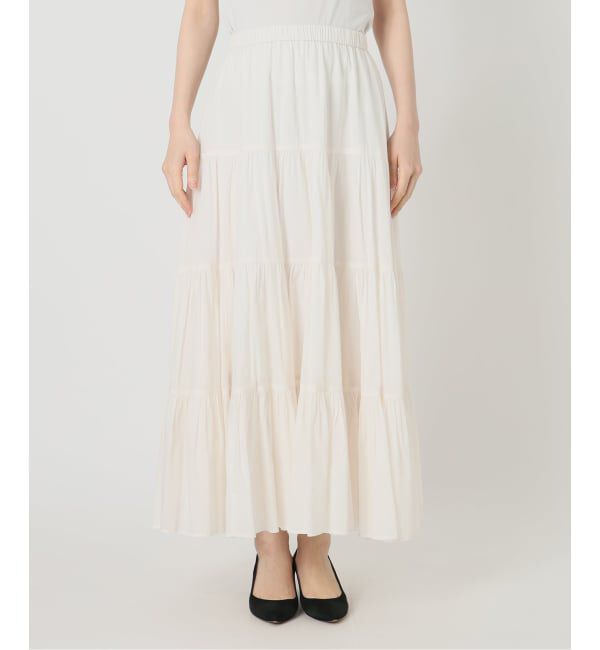 Spick and Span「HYU ギャザーティアードスカート」|スカート|