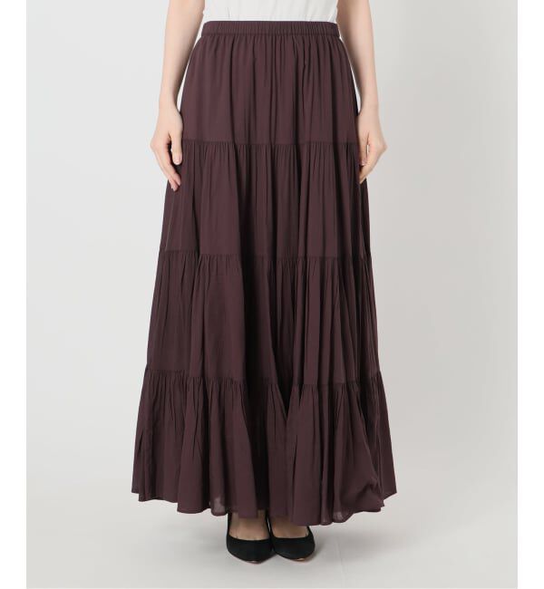 Spick and Span「HYU ギャザーティアードスカート」|スカート|