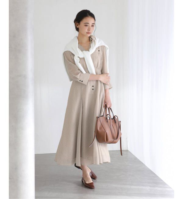  「【洗える】ポケットシャツワンピース」|ワンピース|