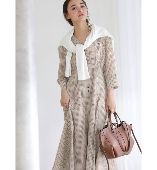  「【洗える】ポケットシャツワンピース」|ワンピース|