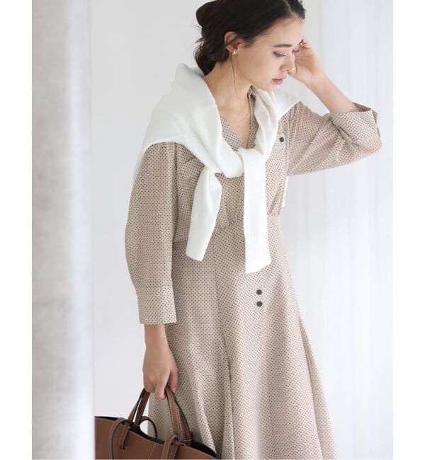  「【洗える】ポケットシャツワンピース」|ワンピース|