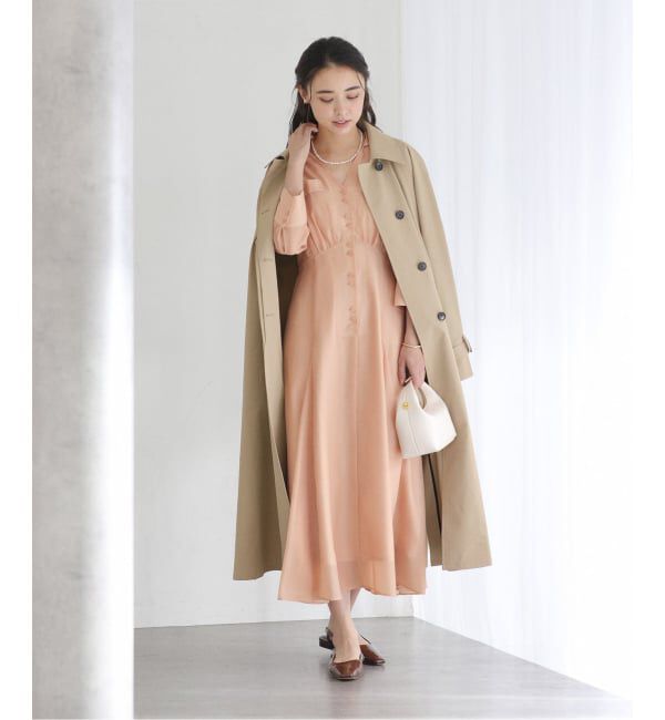  「【洗える】ポケットシャツワンピース」|ワンピース|