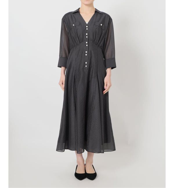  「【洗える】ポケットシャツワンピース」|ワンピース|