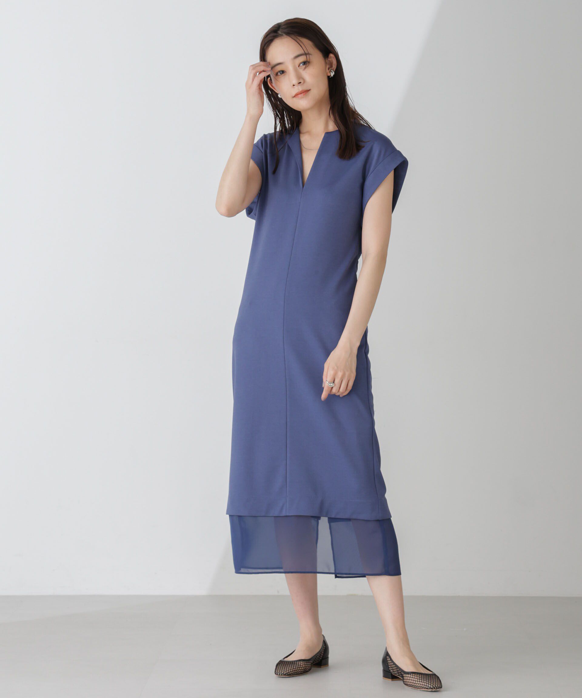 nano･universe「レイヤード風ワンピース」|ワンピース|ブルーグレー5