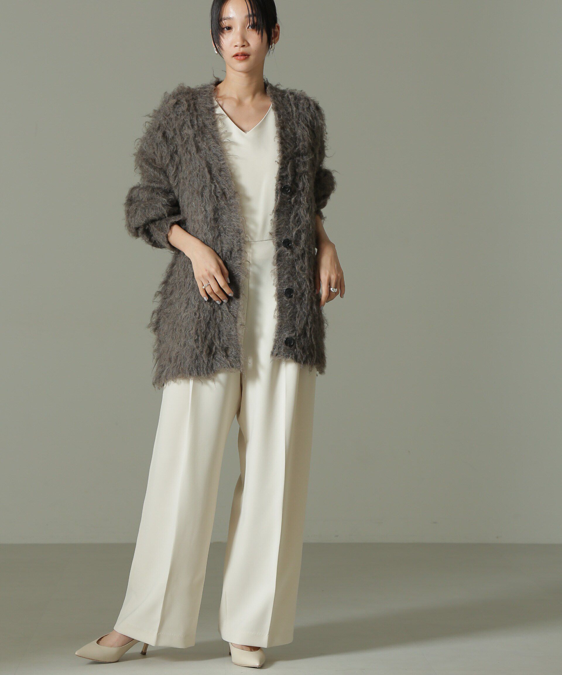 nano･universe「オーガンジーボレロ＆オールインワンセットパンツ」|ワンピース|