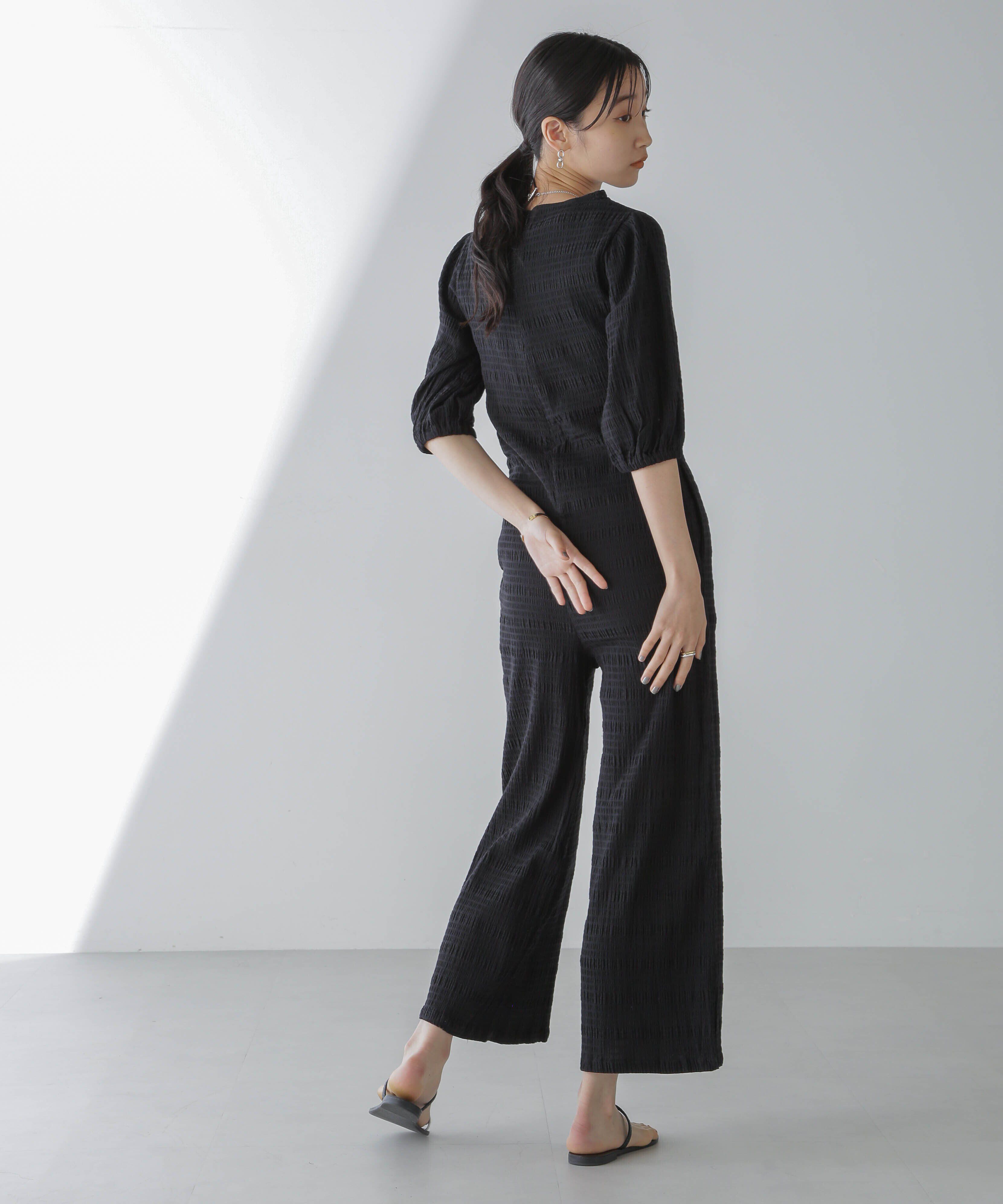nano･universe「RITA ROW/Puffy sleeves jumpsuit」|ワンピース|