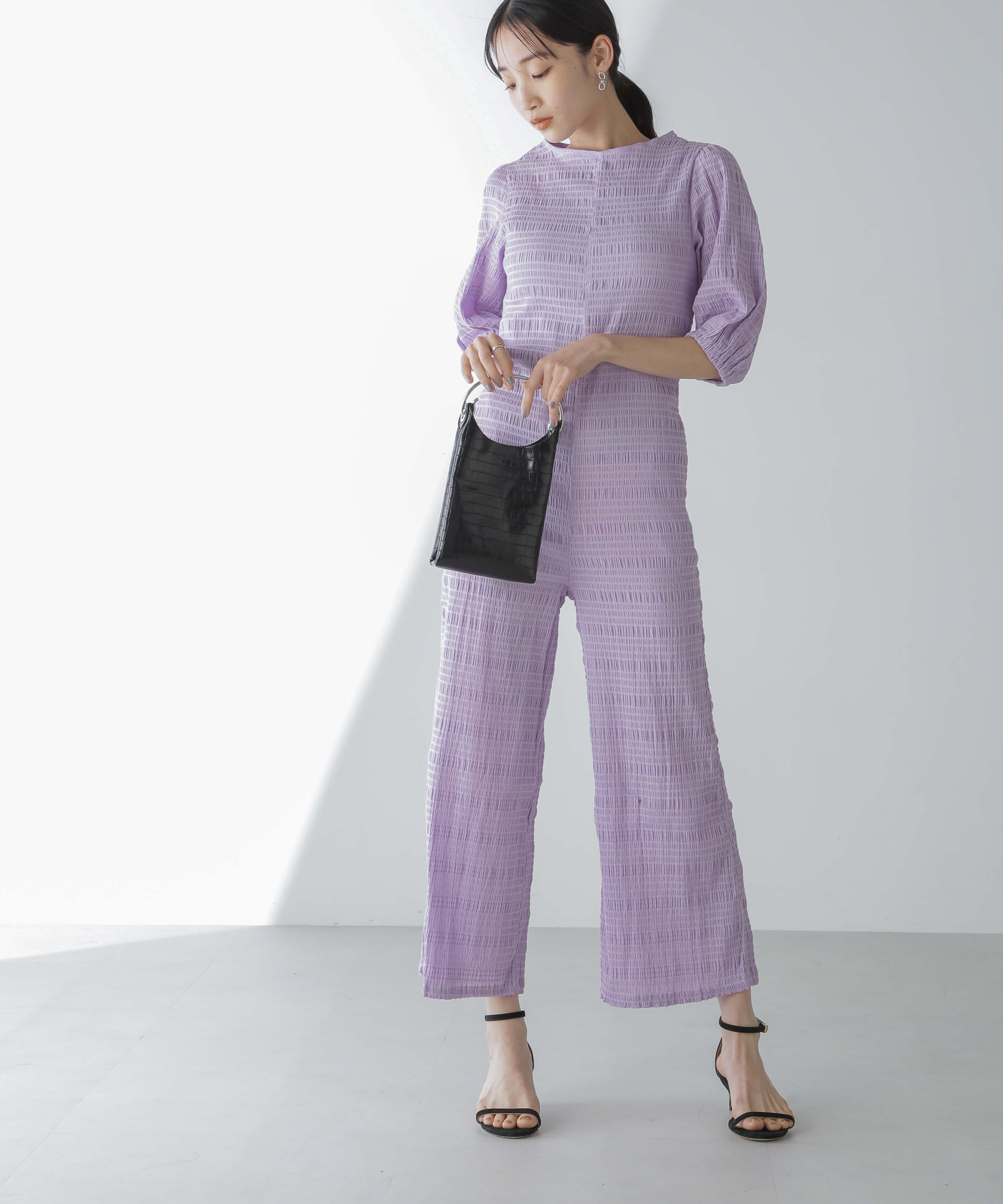 nano･universe「RITA ROW/Puffy sleeves jumpsuit」|ワンピース|