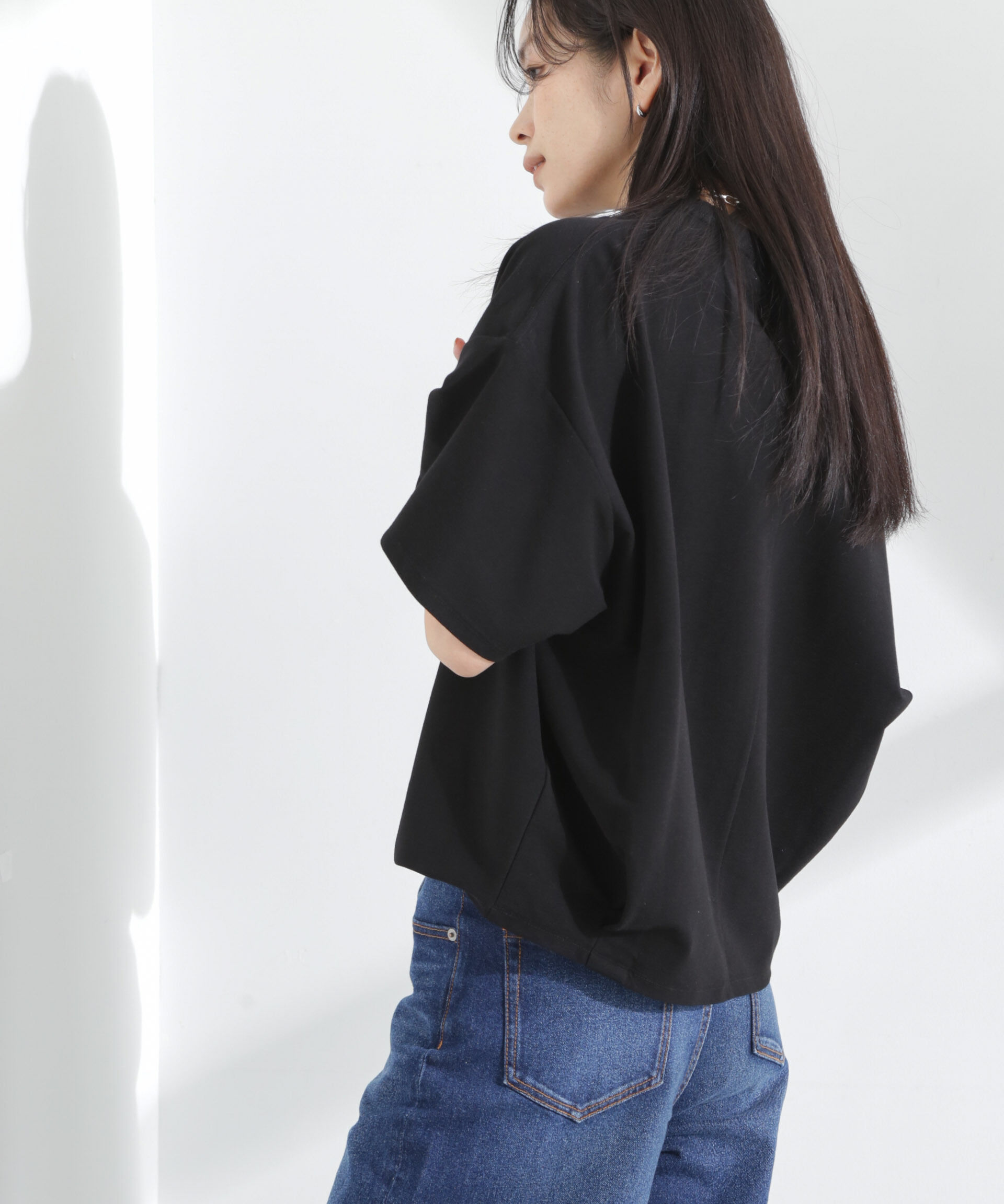 nano･universe「「MC」coveross(R)ツイル調 冷感プレーティング天竺Tシャツ」|Tシャツ・カットソー|