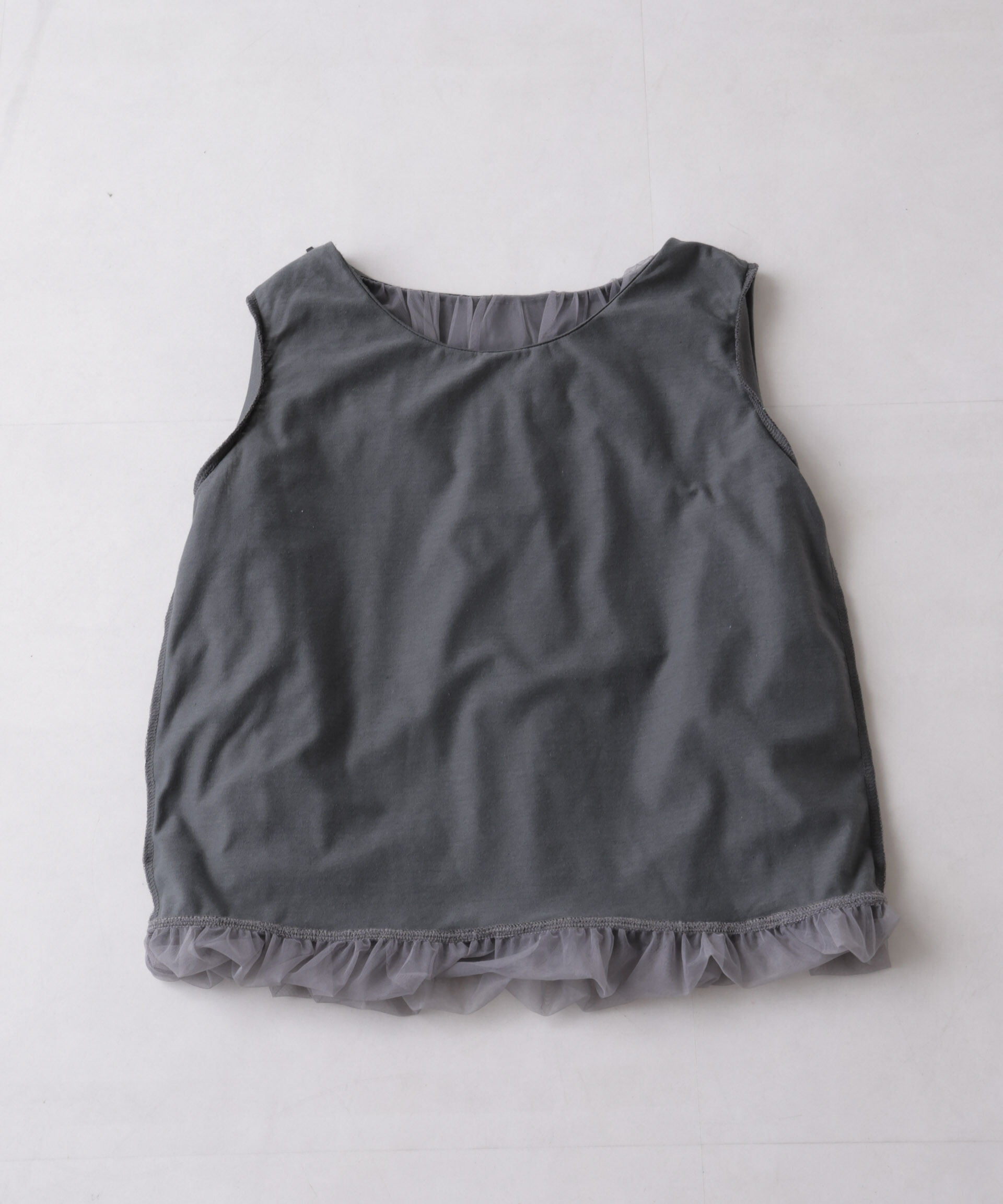 nano･universe「チュールレイヤードコクーンシルエットトップス」|Tシャツ・カットソー|