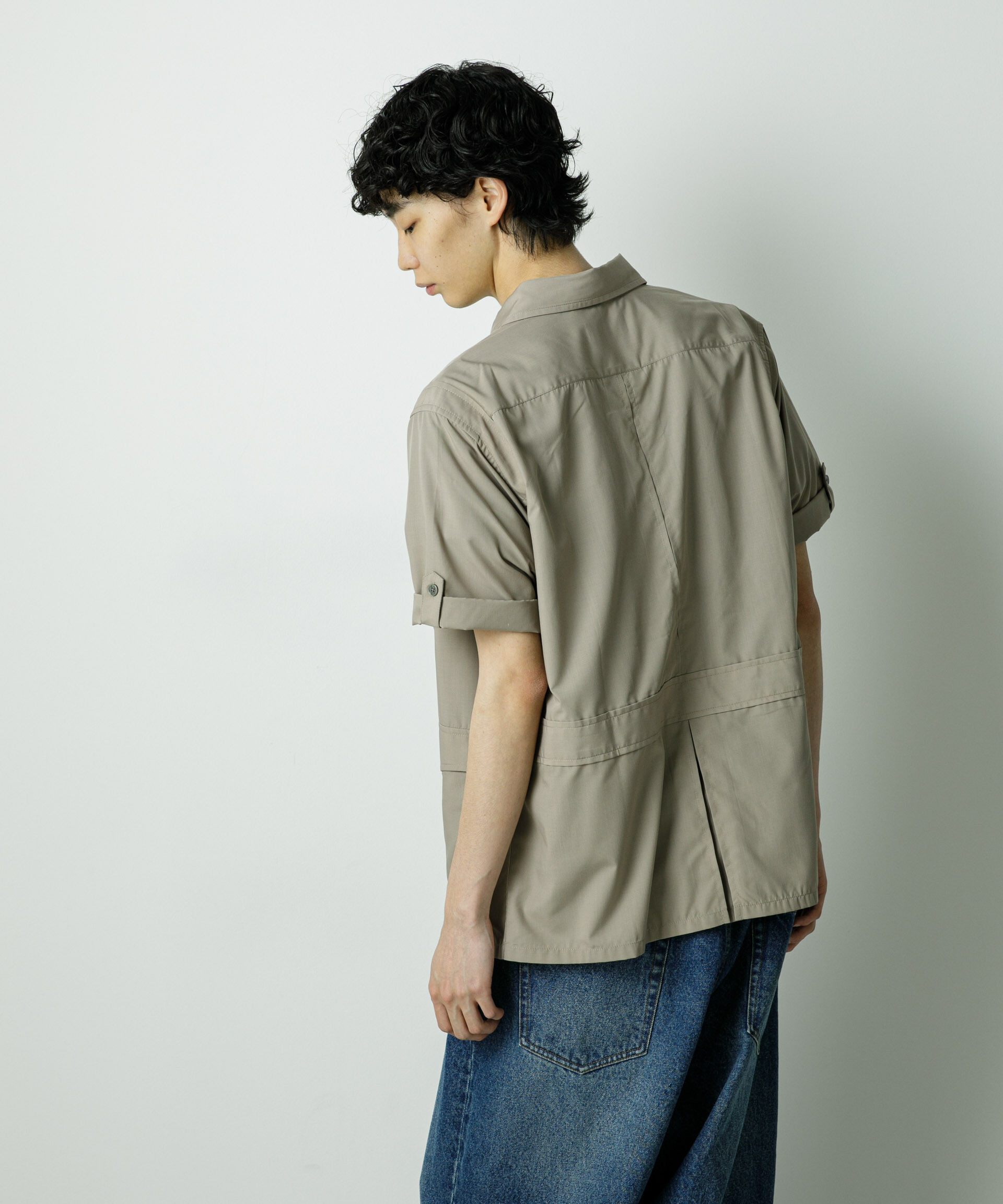 nano･universe「｢HOTEL PALACE｣TRポプリンサファリシャツ」|シャツ・ブラウス|