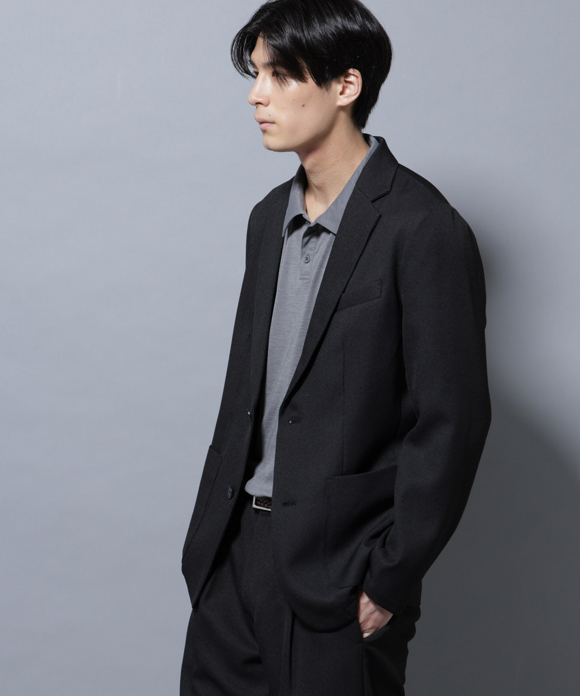 nano･universe「シャンブレーツイルセットアップ」|スーツ|