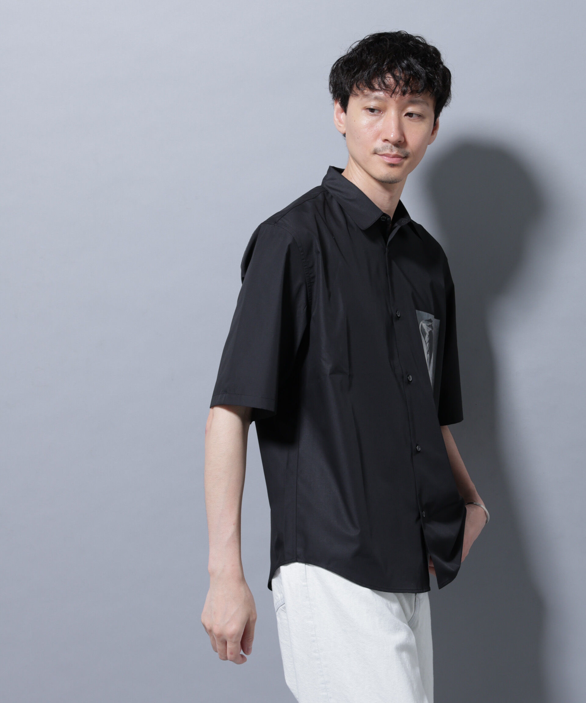 nano･universe「「着るアート」karl blossfeldt 半袖シャツ2」|シャツ・ブラウス|