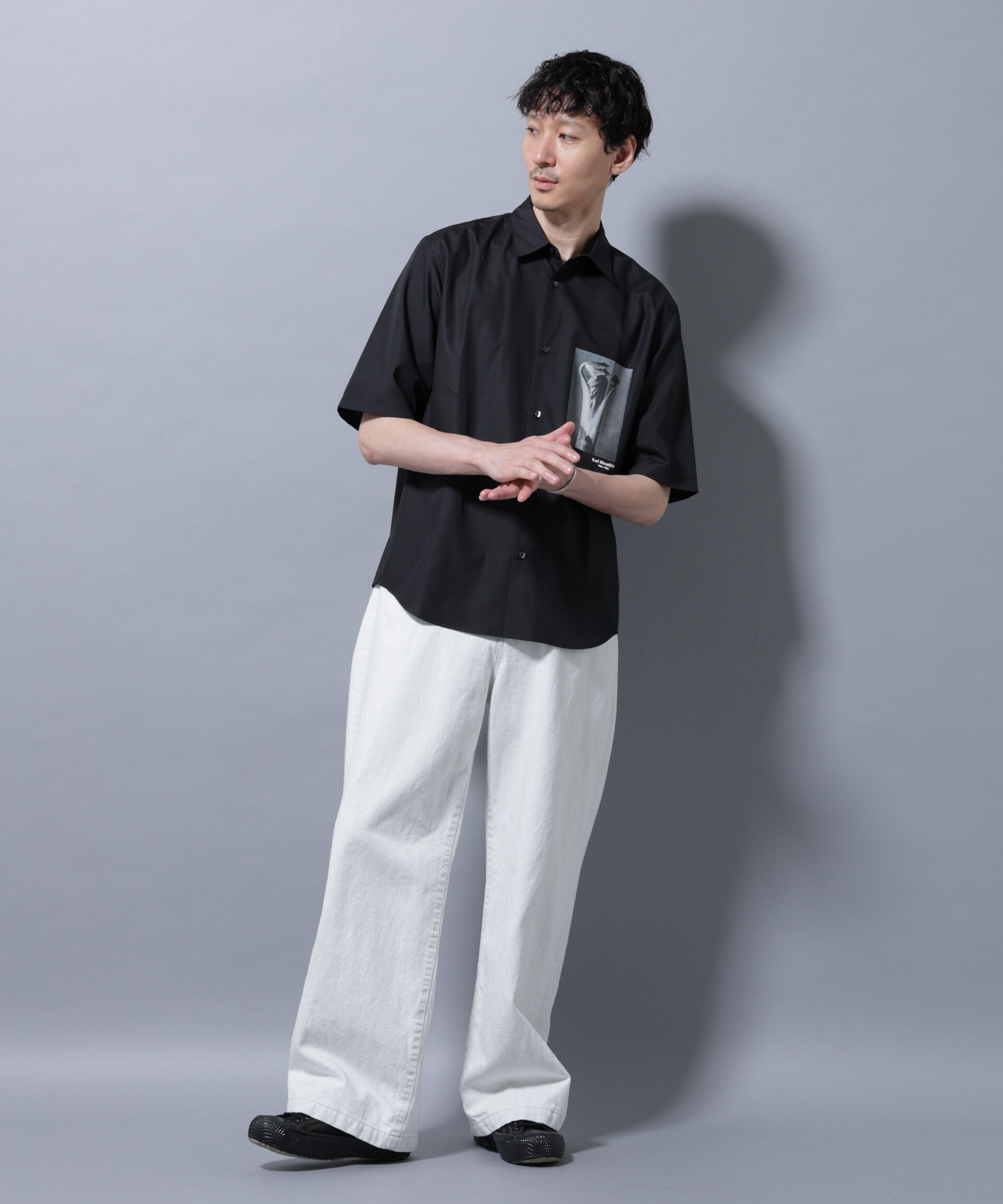 nano･universe「「着るアート」karl blossfeldt 半袖シャツ2」|シャツ・ブラウス|