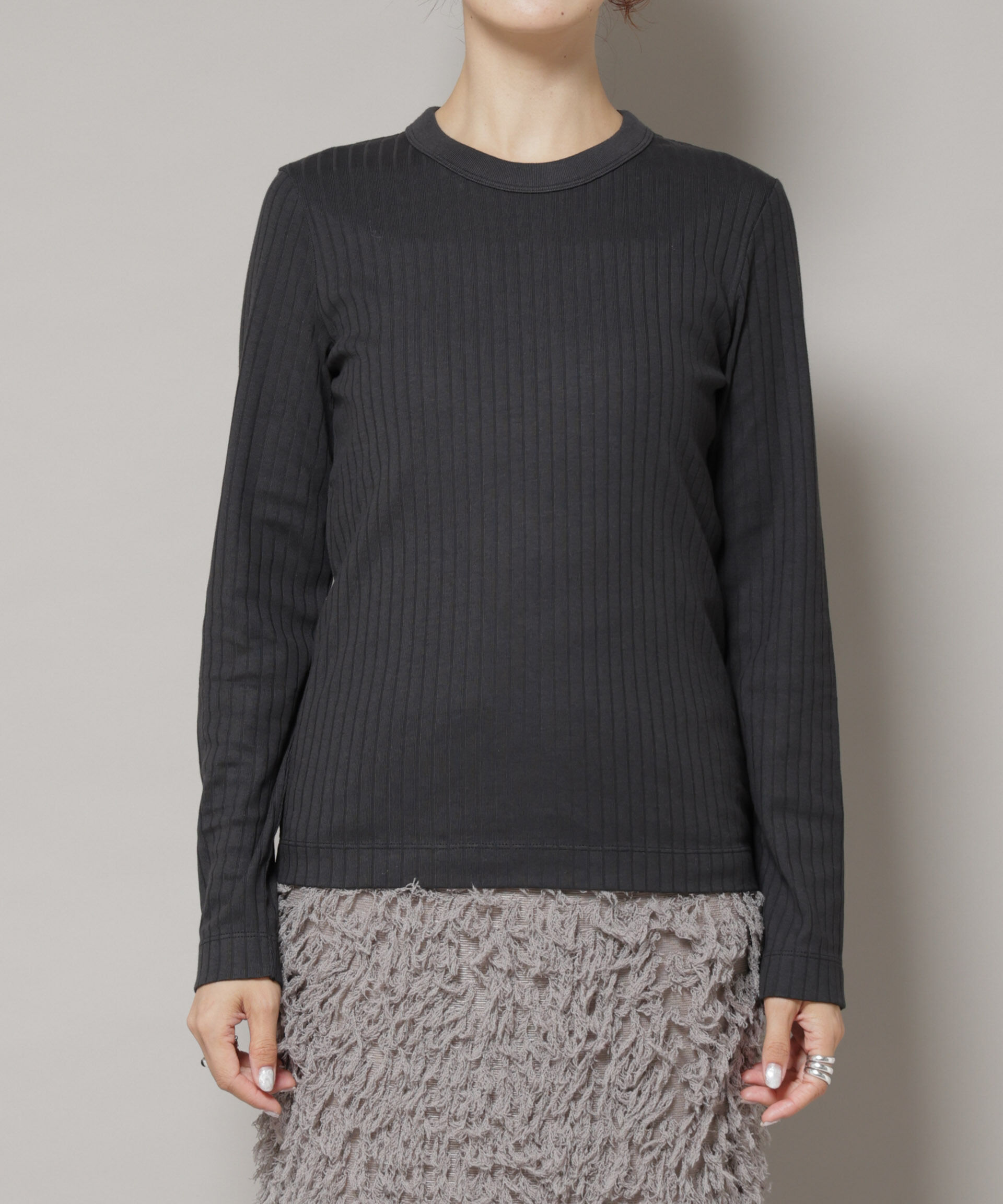 nano･universe「Anti Soaked(Ｒ) 汗染み防止リブロンＴ」|Tシャツ・カットソー|