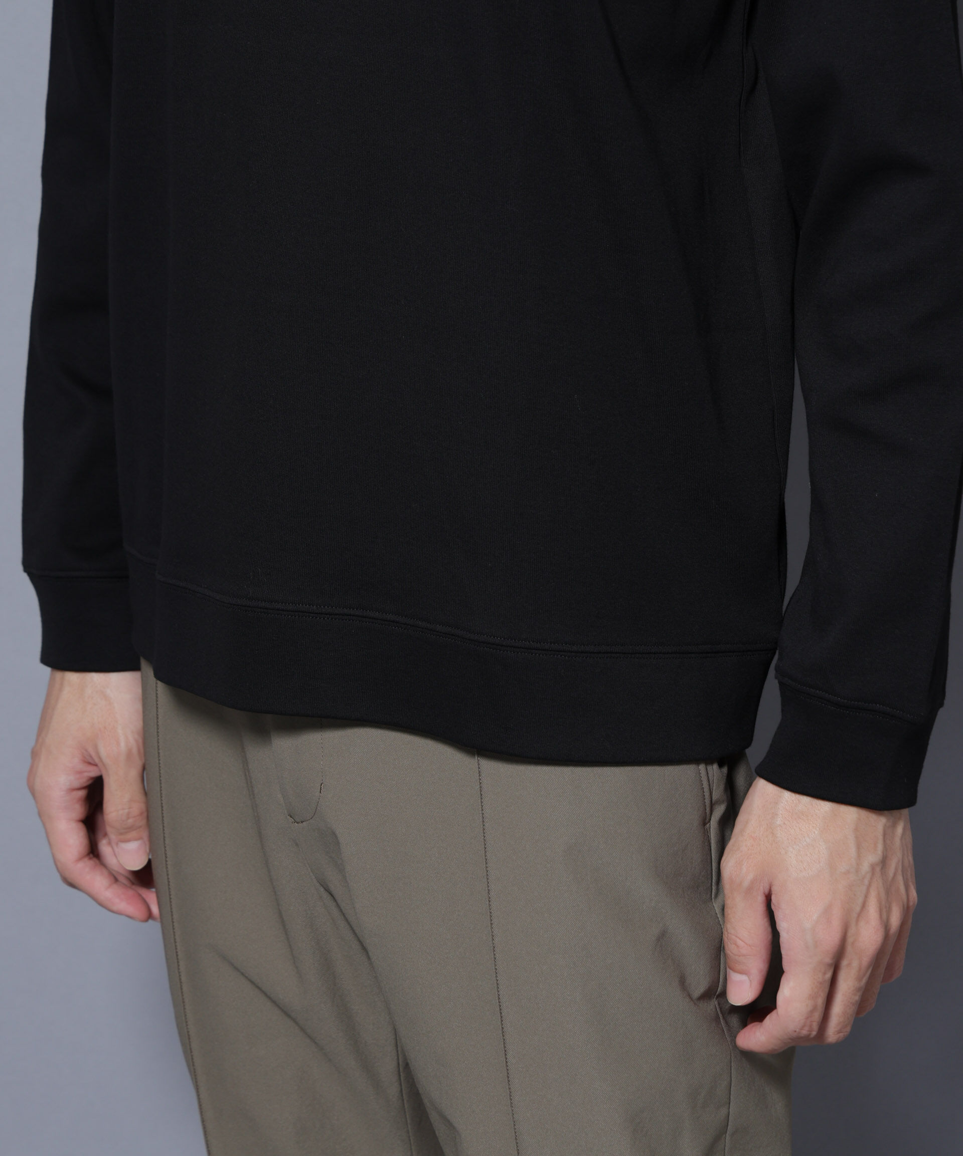 nano･universe「「FORMAL JERSEY」モックネックカットソー長袖」|Tシャツ・カットソー|