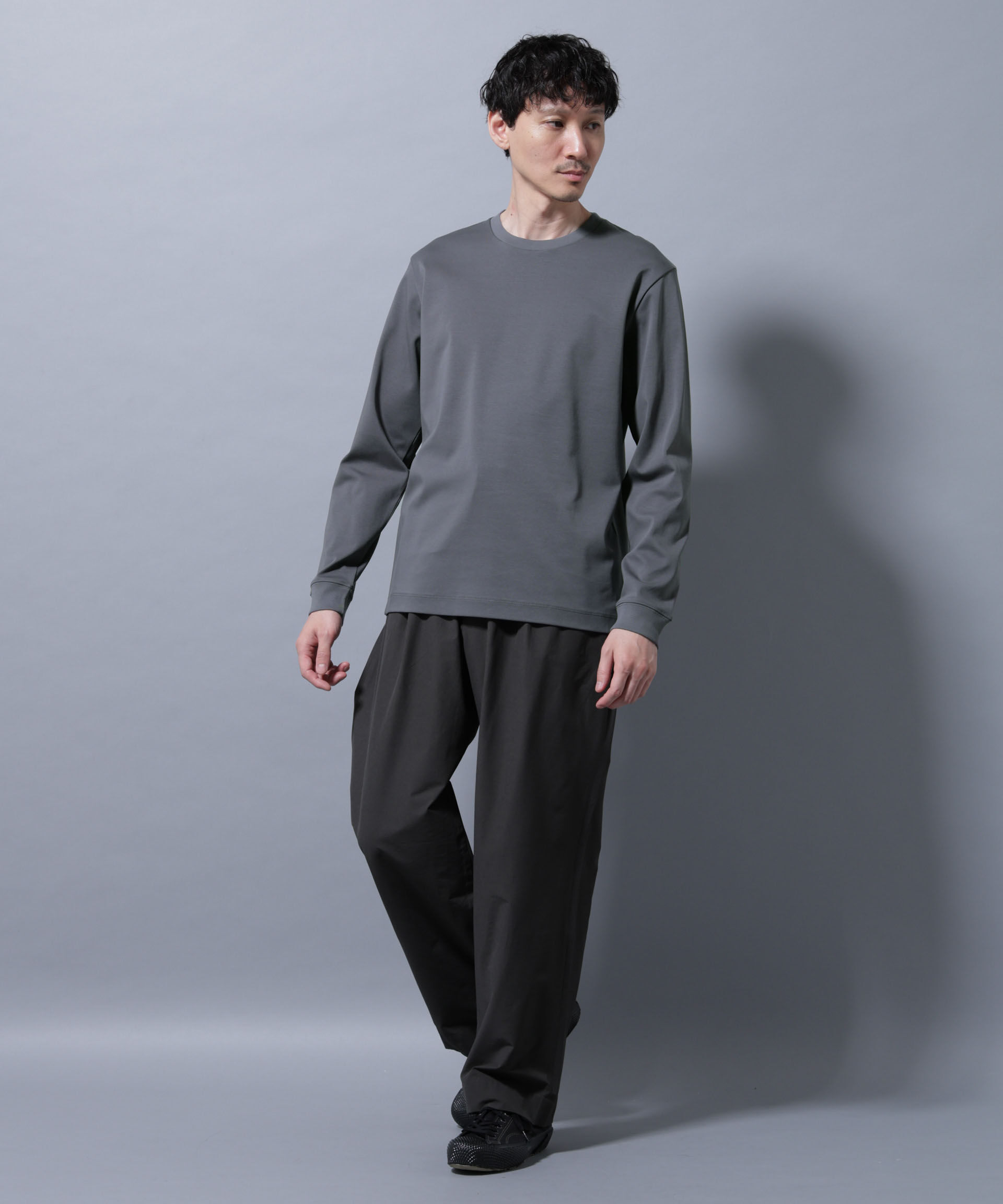 nano･universe「アンチスメルクルーネックTシャツ 長袖」|Tシャツ・カットソー|