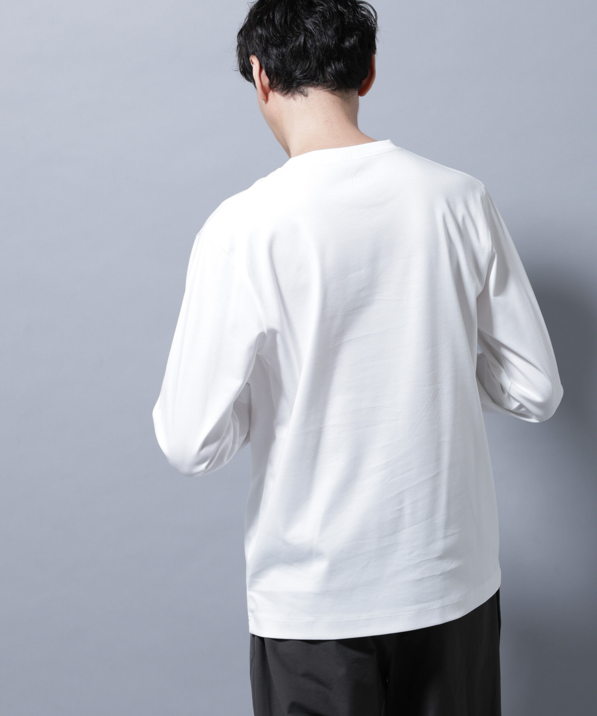 nano･universe「アンチスメルクルーネックTシャツ 長袖」|Tシャツ・カットソー|