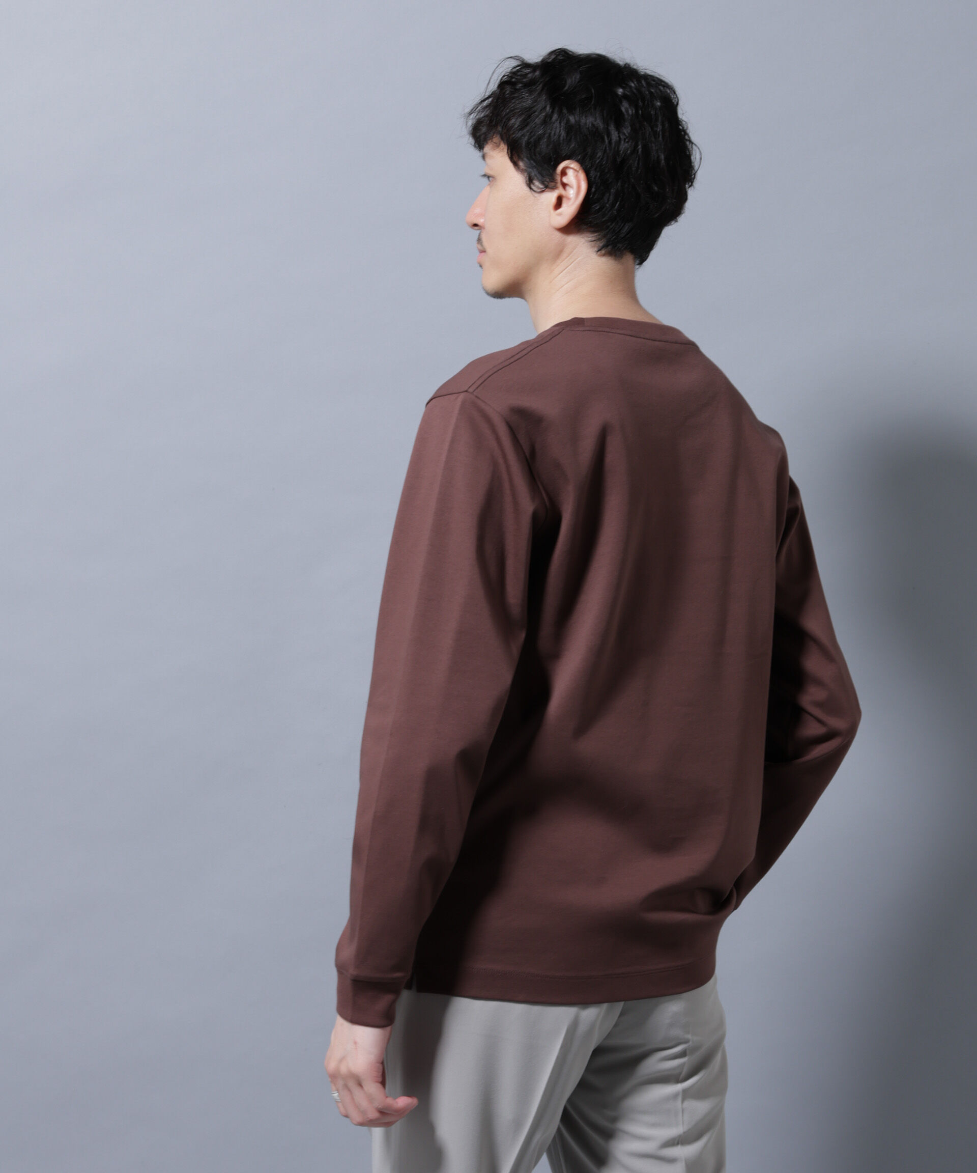 nano･universe「アンチスメルクルーネックTシャツ 長袖」|Tシャツ・カットソー|