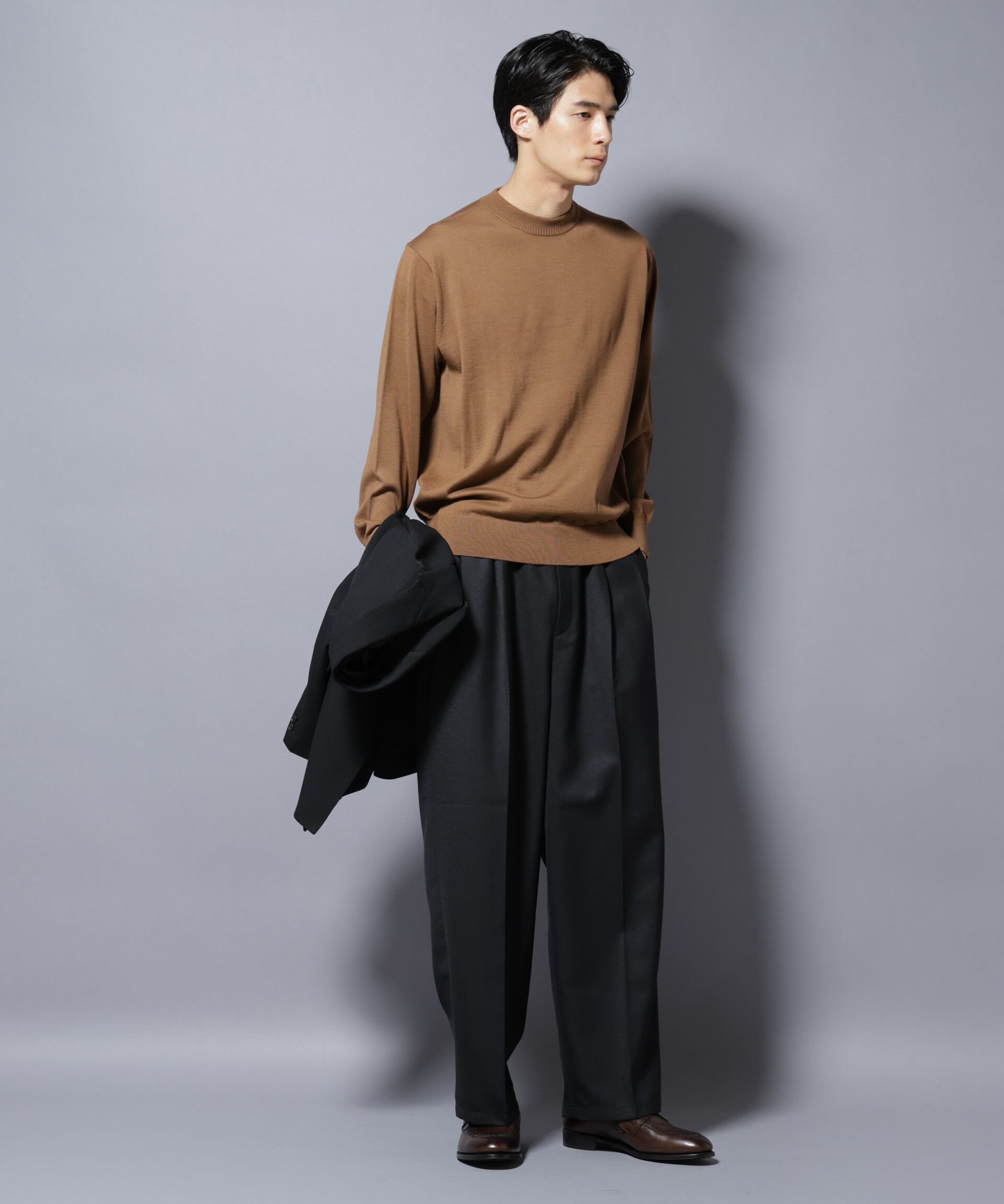 nano･universe「「大人のワイドパンツ」ドライギャバワイドイージースラックス」|チノ|