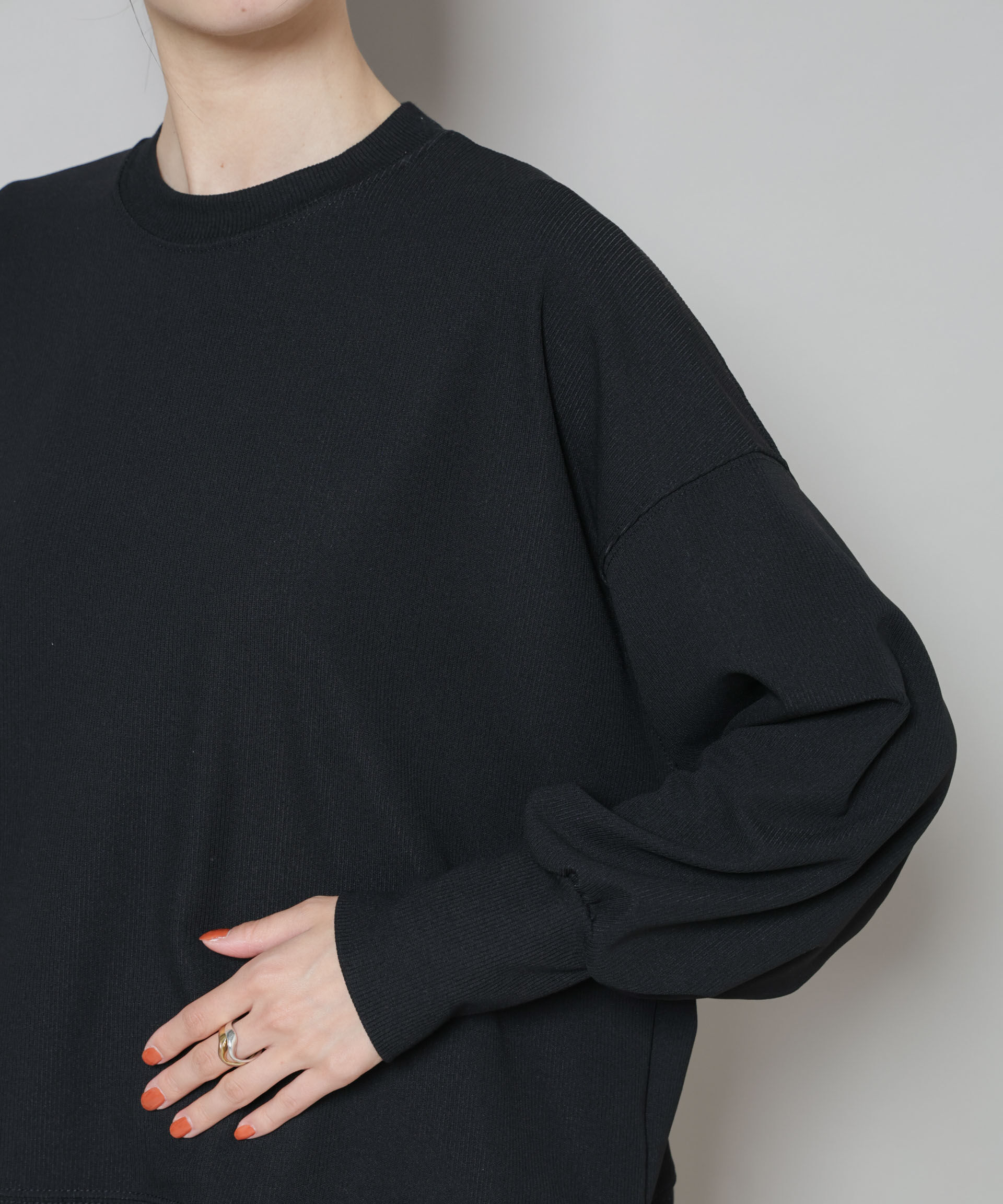 nano･universe「サカリバカットワイドクルーネックトップス(セットアップ可)」|Tシャツ・カットソー|