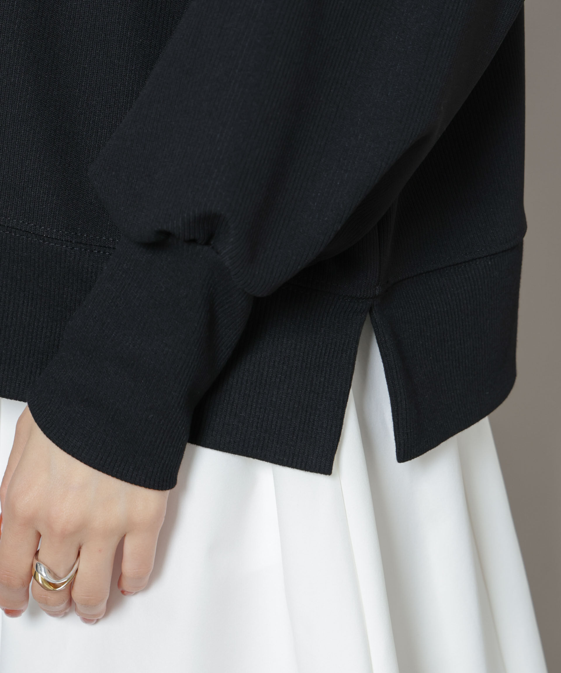 nano･universe「サカリバカットワイドクルーネックトップス(セットアップ可)」|Tシャツ・カットソー|