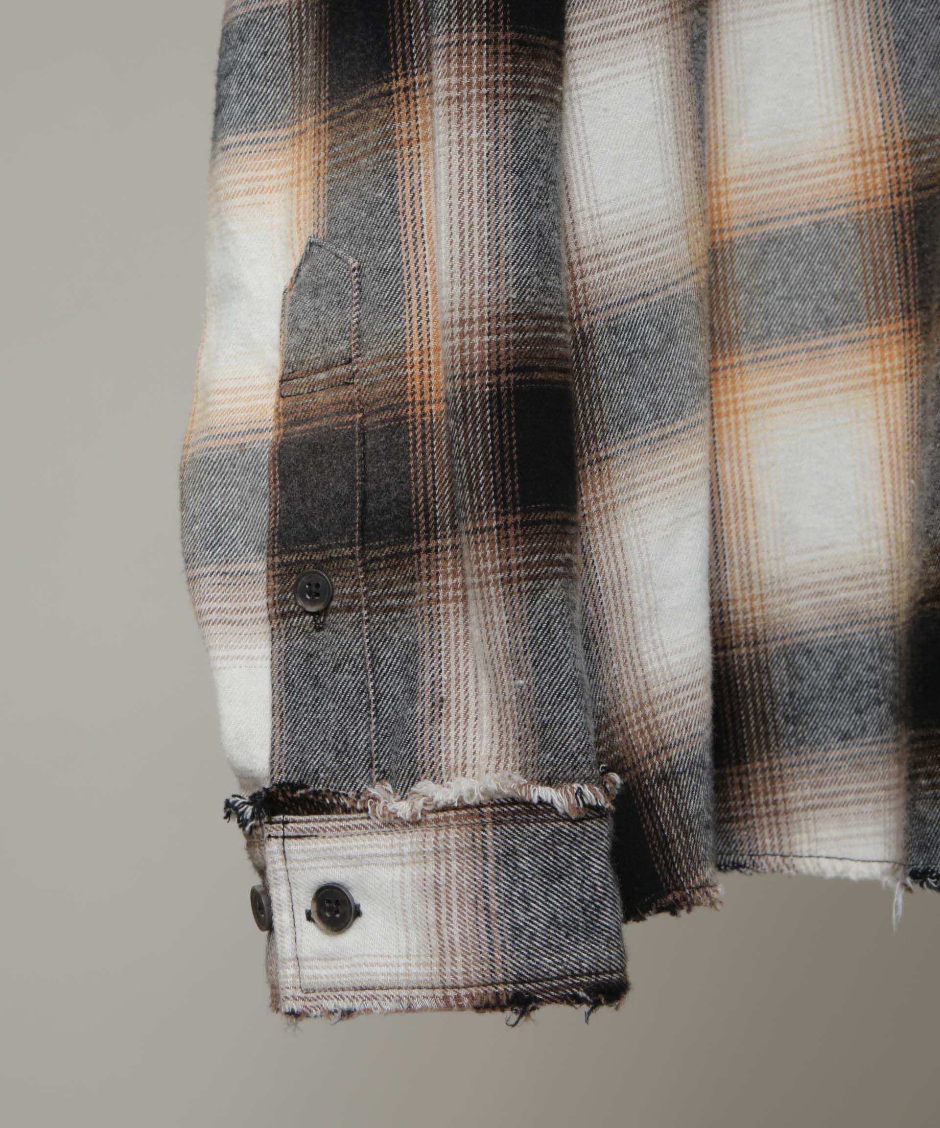 nano･universe「｢HOTEL PALACE｣ ヴィンテージライクオンブレチェックネルシャツ」|シャツ・ブラウス|