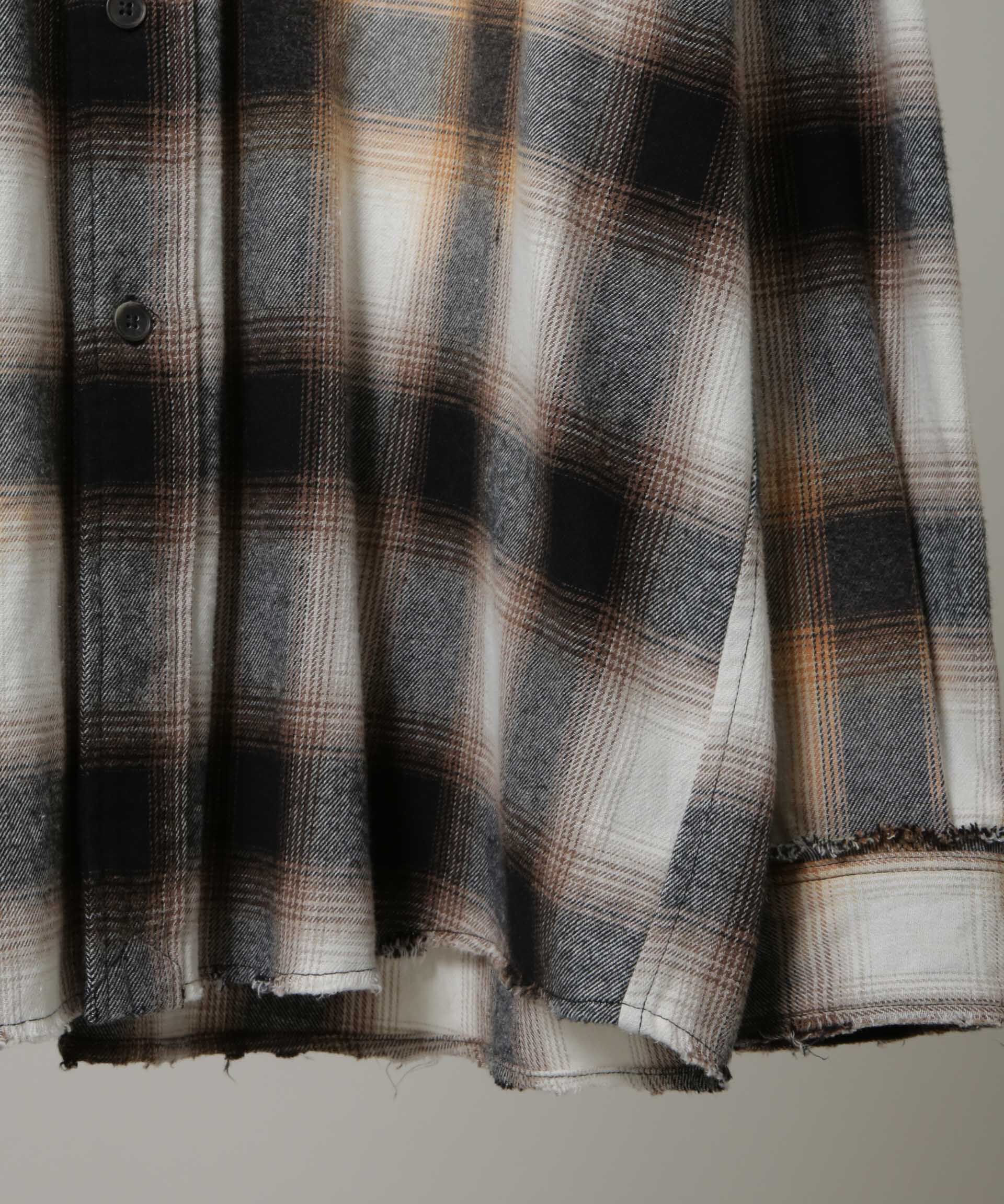 nano･universe「｢HOTEL PALACE｣ ヴィンテージライクオンブレチェックネルシャツ」|シャツ・ブラウス|