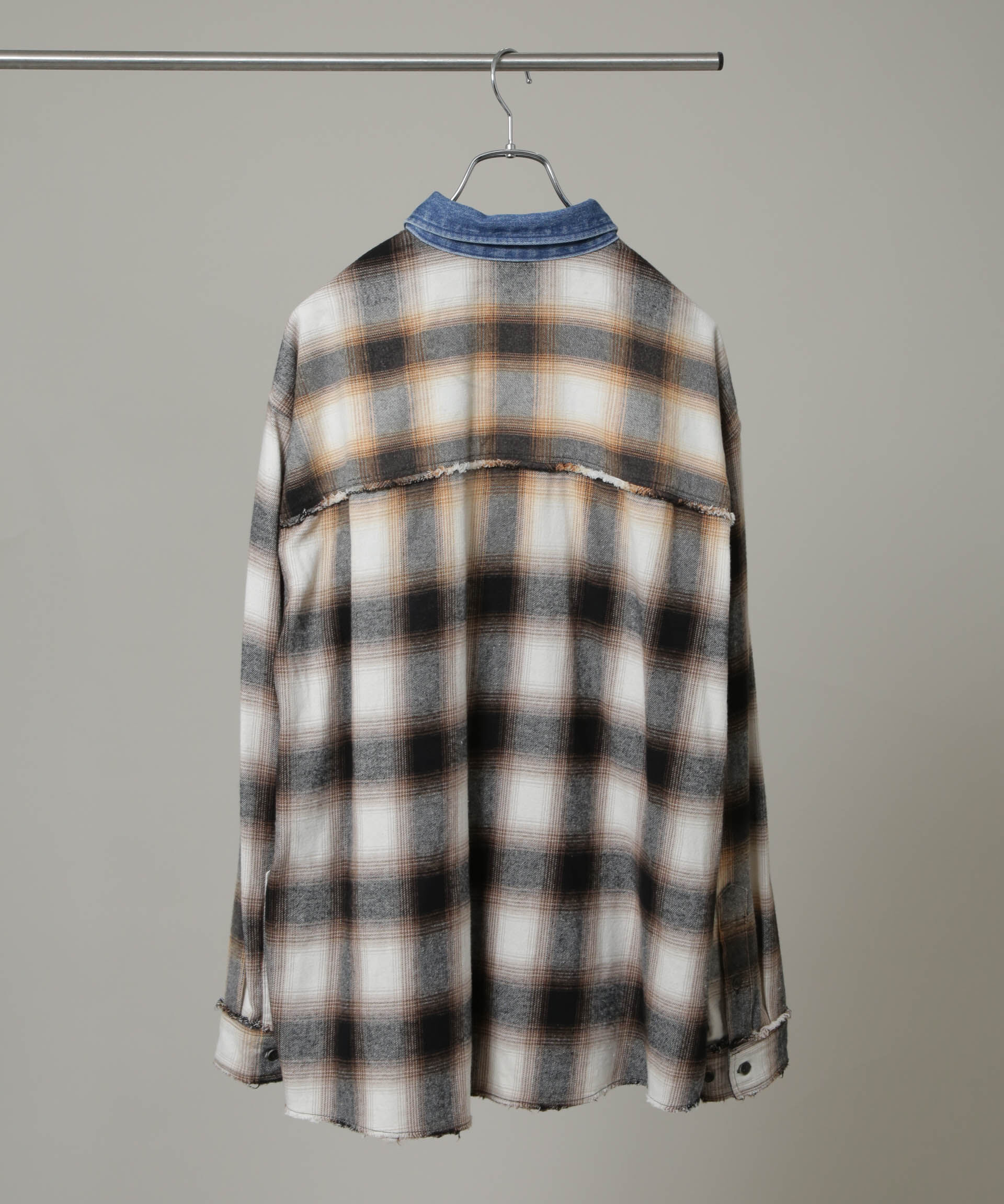 nano･universe「｢HOTEL PALACE｣ ヴィンテージライクオンブレチェックネルシャツ」|シャツ・ブラウス|