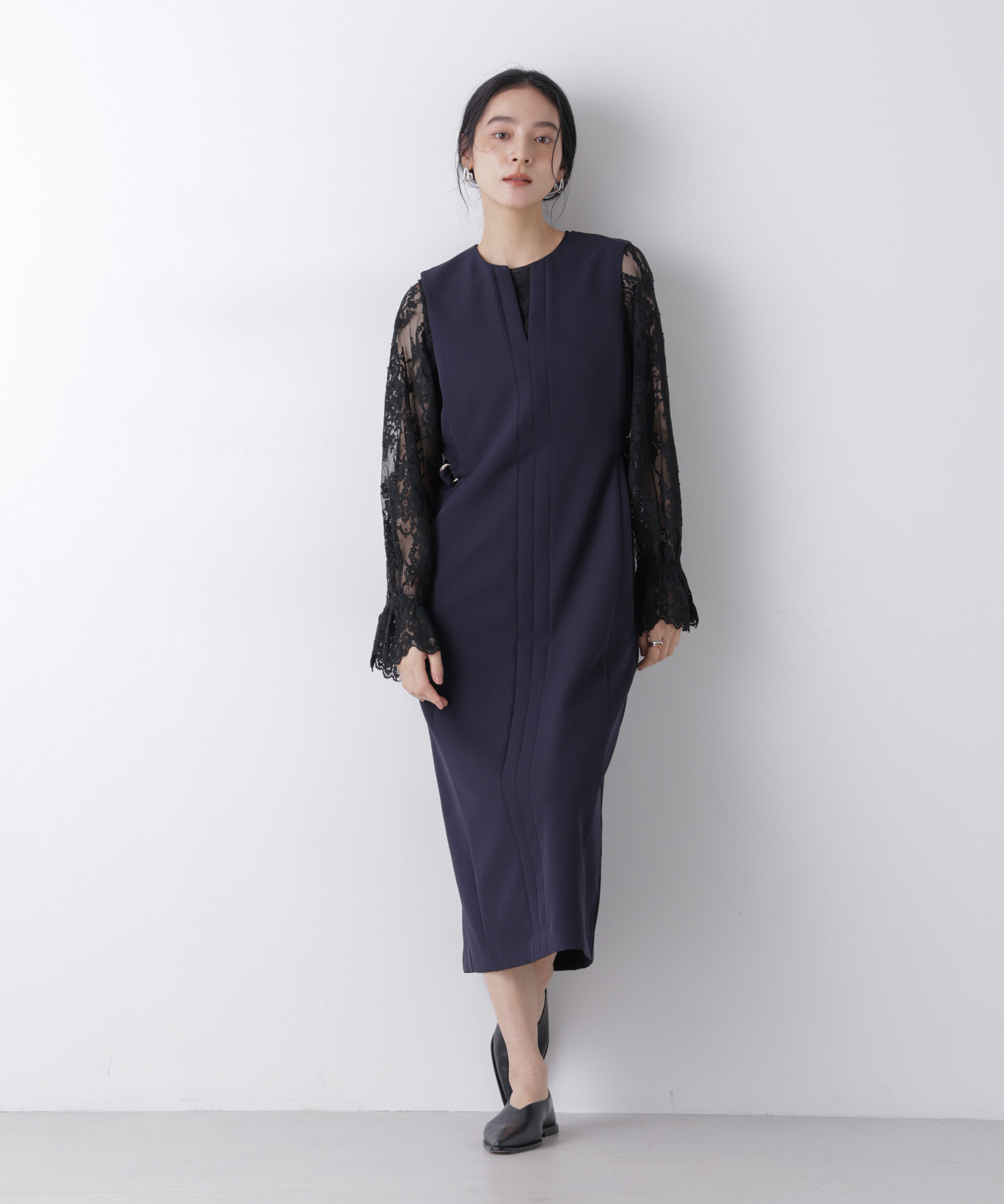 nano･universe「ﾃﾞｲﾘｰﾌｧﾝｸｼｮﾝ ｻｲﾄﾞﾍﾞﾙﾄｷｰﾈｯｸﾜﾝﾋﾟｰｽ(ｾ  」|ワンピース|D.ネイビー1