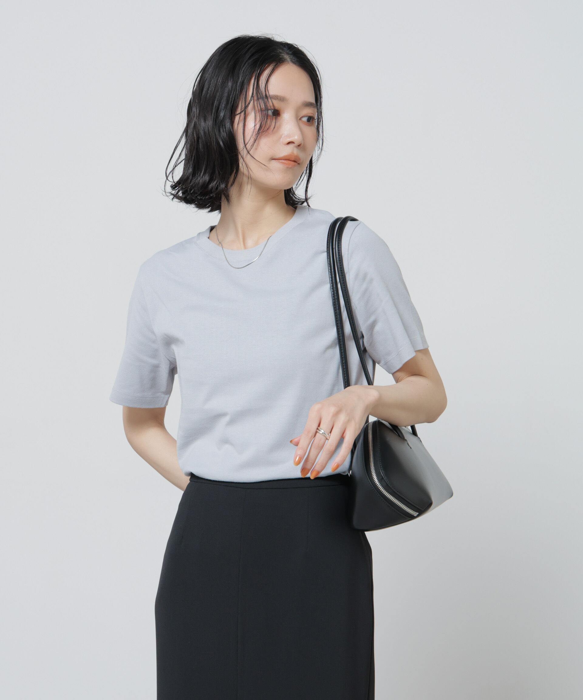 nano･universe「Anti Soaked(R) 汗染み防止カラフルクルーTシャツ」|Tシャツ・カットソー|