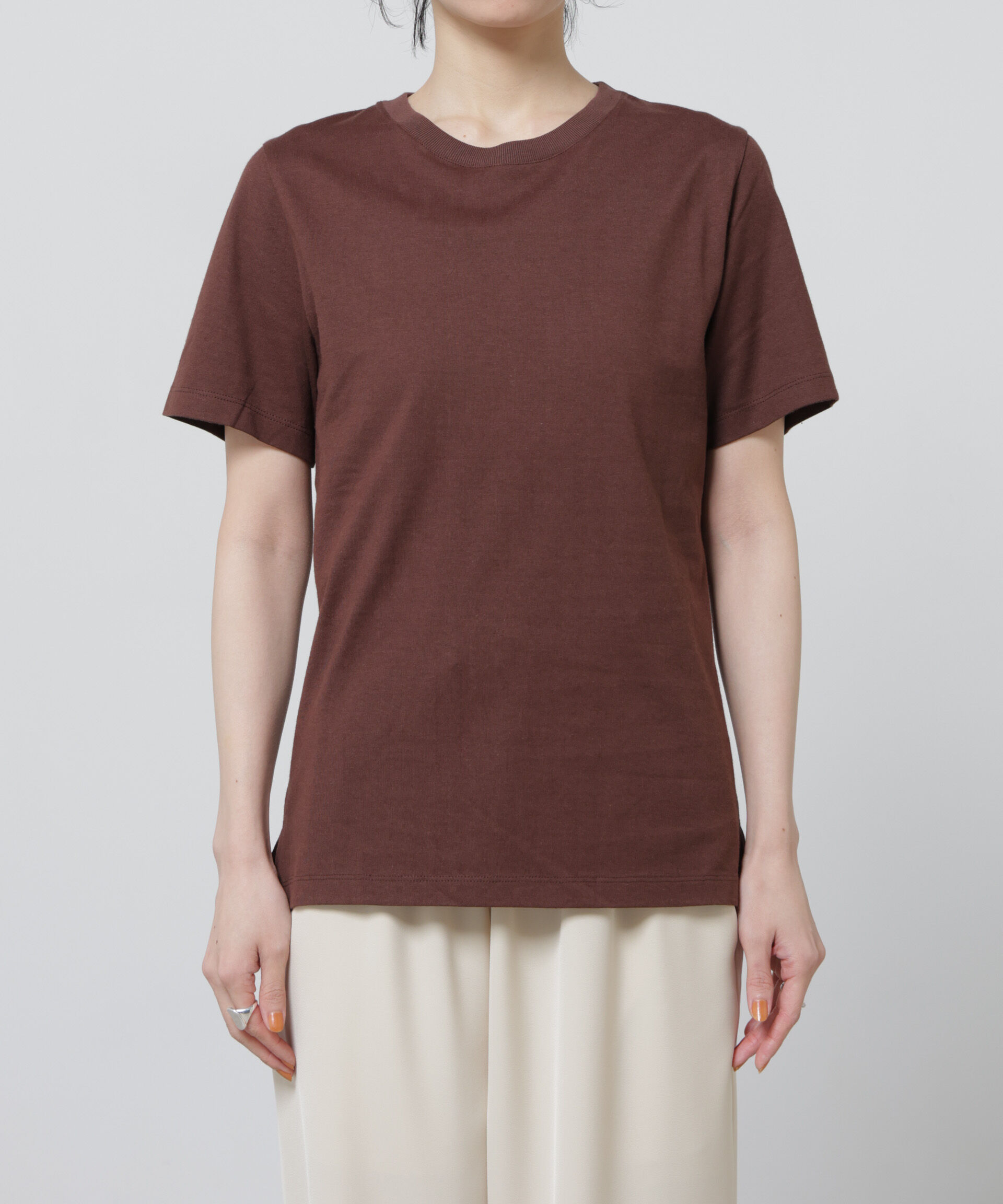 nano･universe「Anti Soaked(R) 汗染み防止カラフルクルーTシャツ」|Tシャツ・カットソー|