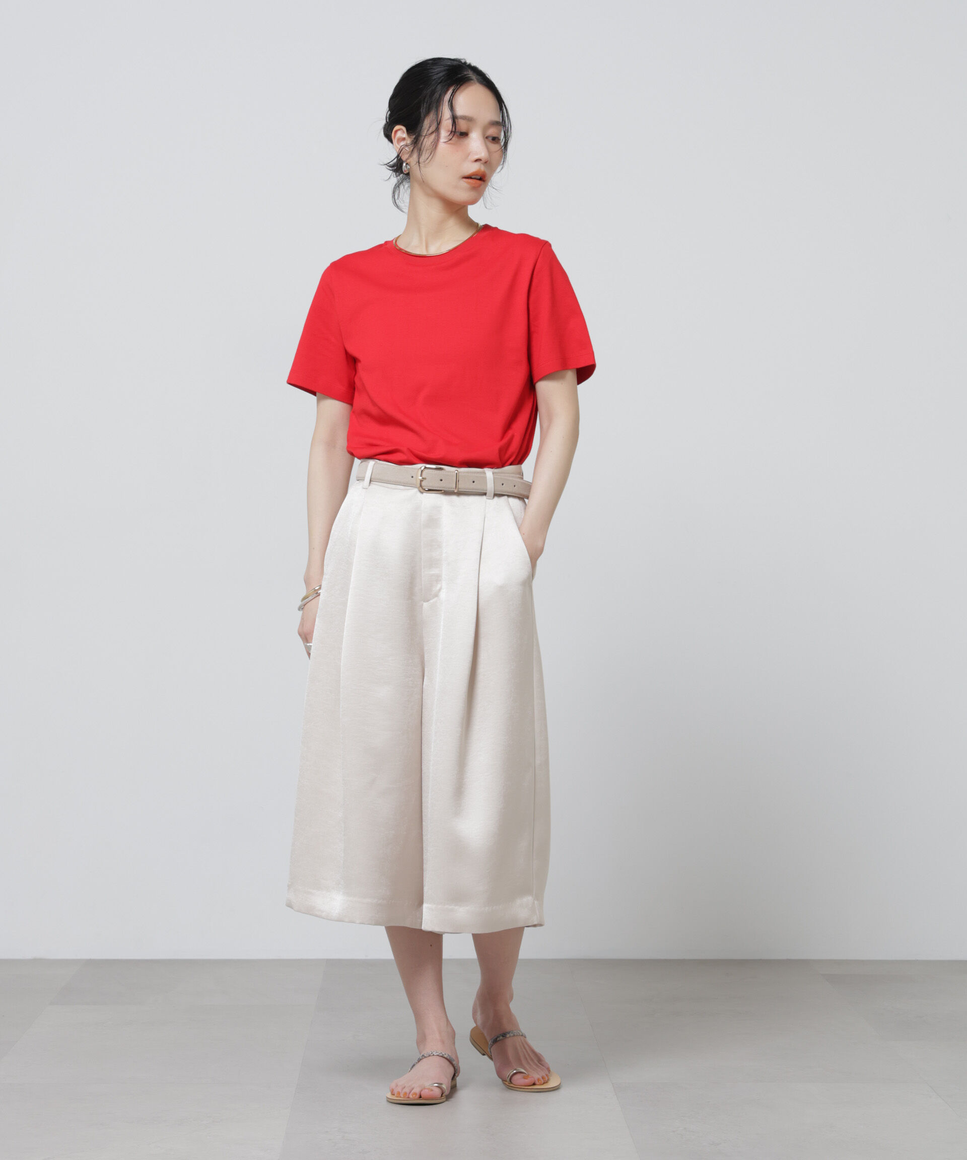 nano･universe「Anti Soaked(R) 汗染み防止カラフルクルーTシャツ」|Tシャツ・カットソー|