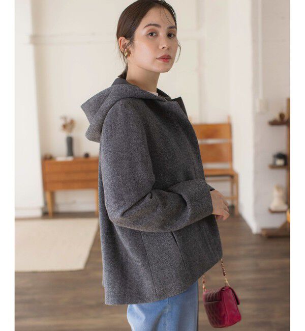 組曲「【2WAY】ウールモッサ ショートコート」|ミリタリー・モッズコート|