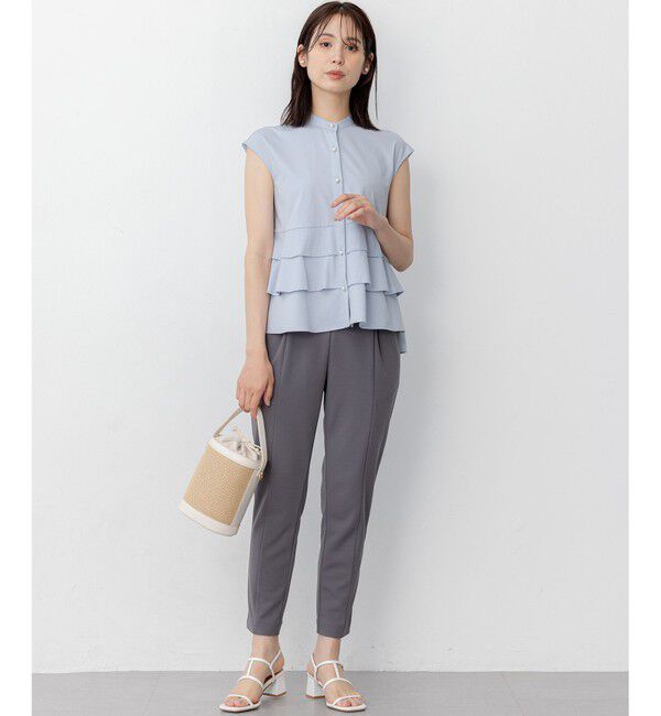 組曲「【ご好評につき追加生産！】ジョーゼットジャージースタイルアップ パンツ」|その他|