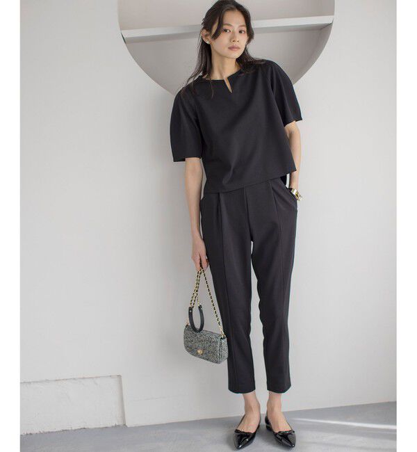 組曲「【ご好評につき追加生産！】ジョーゼットジャージースタイルアップ パンツ」|その他|