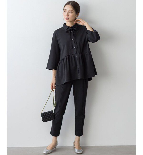 組曲「【ご好評につき追加生産！】ジョーゼットジャージースタイルアップ パンツ」|その他|