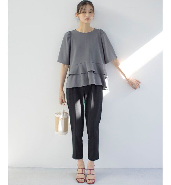 組曲「【ご好評につき追加生産！】ジョーゼットジャージースタイルアップ パンツ」|その他|