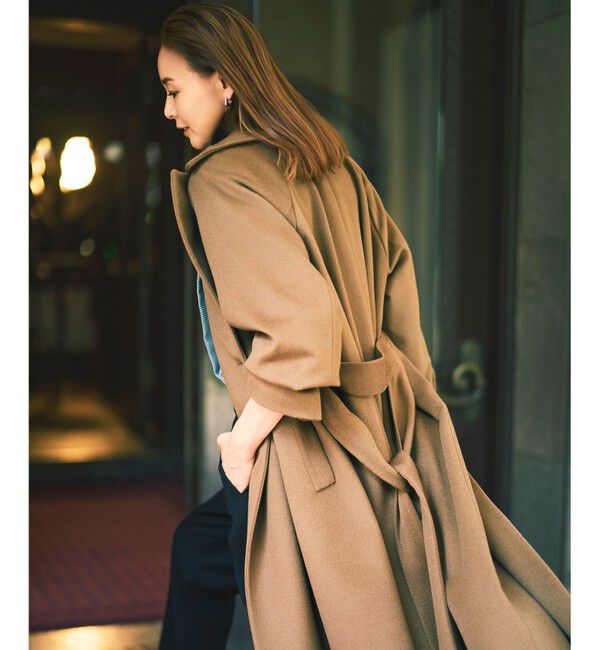 自由区「【SHIHOさん着用】Super100sライトビーバーロング コート」|その他|