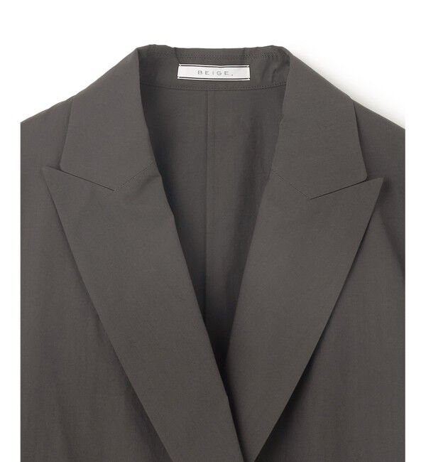 BEIGE,「【洗える・FUDGE 6月号掲載】MALLOW / コットンテーラードオーバージャケット」|テーラードジャケット|