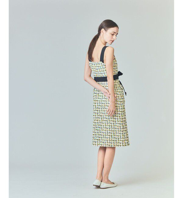  「チュールヤーンツイードワンピース」|ドレス|